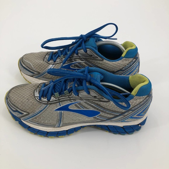 Brooks Sneakers Womens 9 Adrenaline GTS 15 Running Blue Silver Running Shoes - Picture 3 of 7